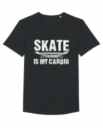 Skateboarding Is My Cardio | Cool Skater Tricou mânecă scurtă guler larg Bărbat Skater