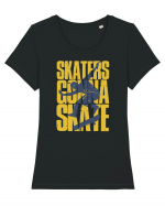 Skaters Gonna Skate Tricou mânecă scurtă guler larg fitted Damă Expresser