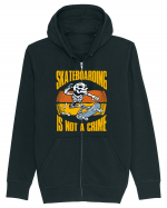 Skeleton Skateboarding Is Not A Crime Hanorac cu fermoar Unisex Connector