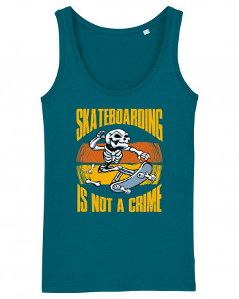 Skeleton Skateboarding Is Not A Crime Ocean Depth