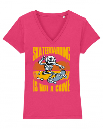 Skeleton Skateboarding Is Not A Crime Raspberry