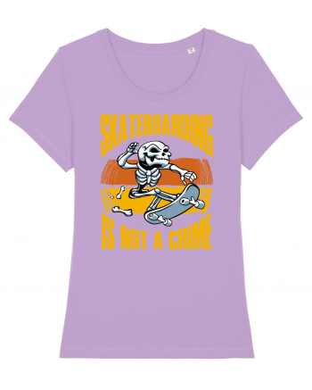 Skeleton Skateboarding Is Not A Crime Lavender Dawn