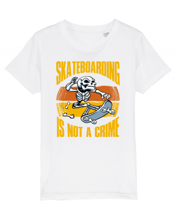 Skeleton Skateboarding Is Not A Crime White