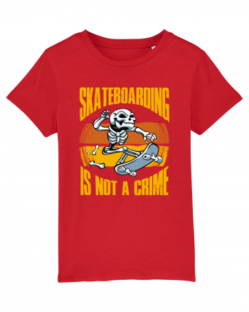 Skeleton Skateboarding Is Not A Crime Red