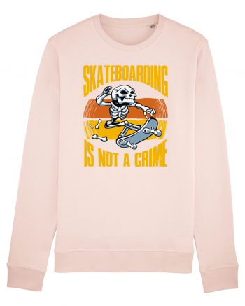 Skeleton Skateboarding Is Not A Crime Candy Pink