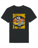 Skeleton Skateboarding Is Not A Crime Tricou mânecă scurtă Unisex Rocker