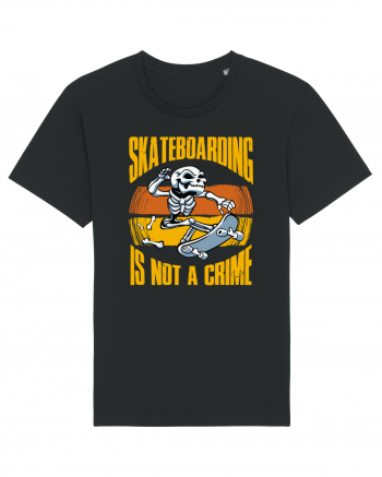 Skeleton Skateboarding Is Not A Crime Black