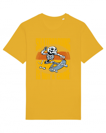 Skeleton Skateboarding Is Not A Crime Spectra Yellow