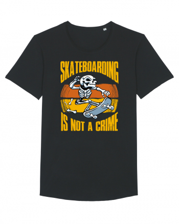 Skeleton Skateboarding Is Not A Crime Black