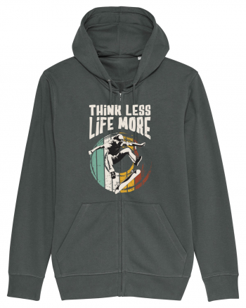 Think Less Life More | Born To Skate Anthracite