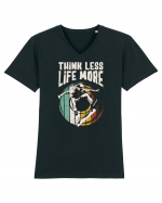 Think Less Life More | Born To Skate Tricou mânecă scurtă guler V Bărbat Presenter