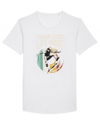 Think Less Life More | Born To Skate White