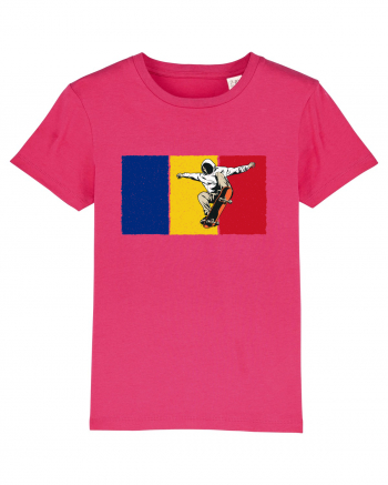 Vintage Romanian Flag Skateboarding Raspberry