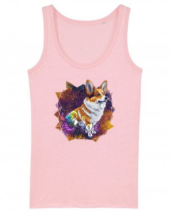 corgi fanatic Cotton Pink