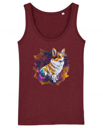 corgi fanatic Burgundy