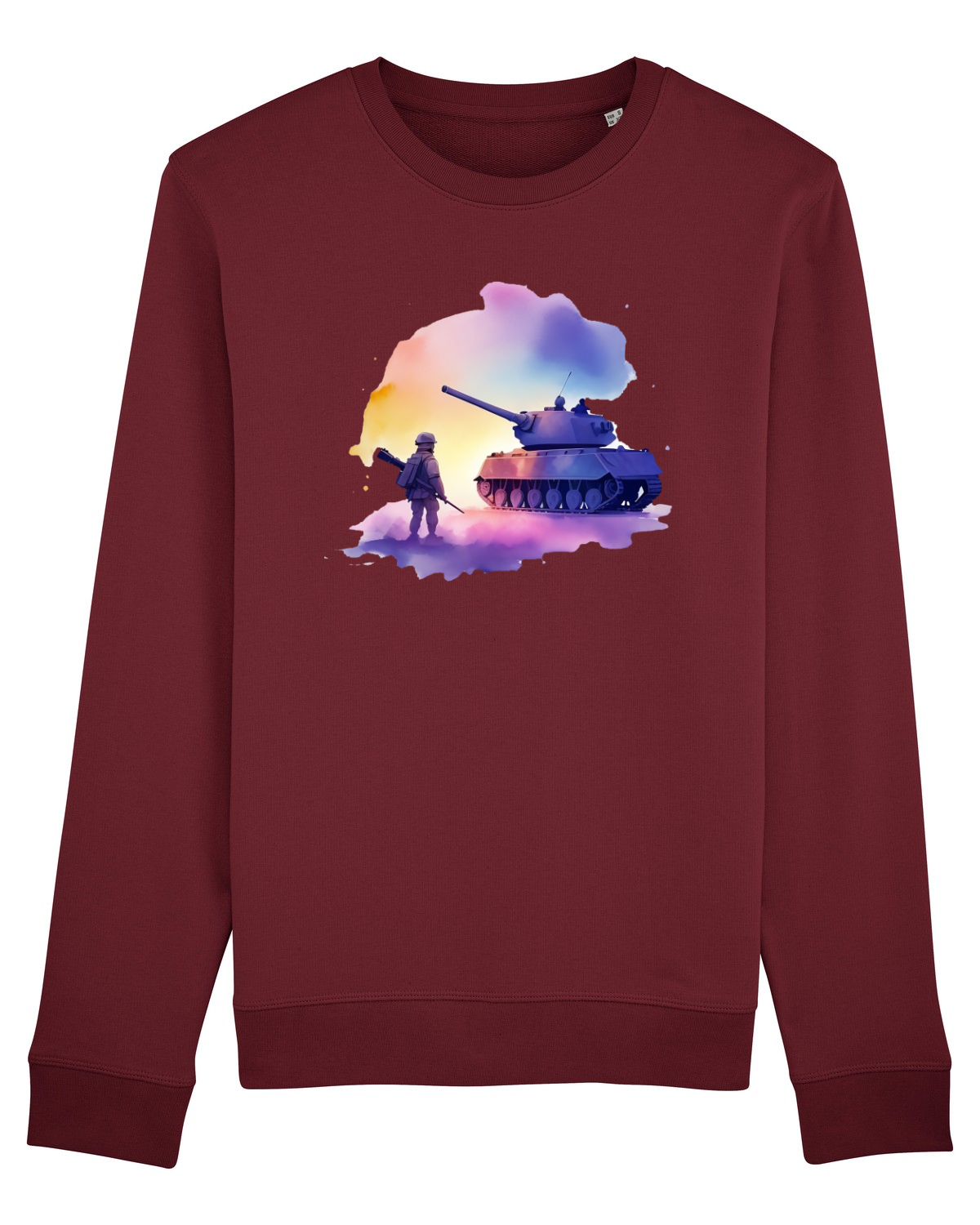 Bluză mânecă lungă Unisex Rise Burgundy