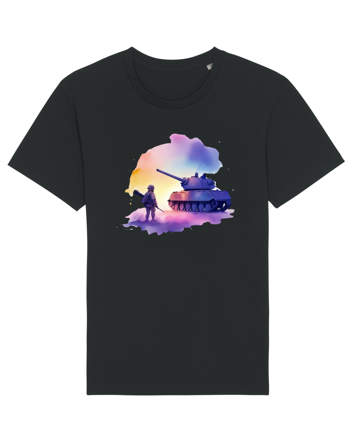 Tricou mânecă scurtă Unisex Rocker Black