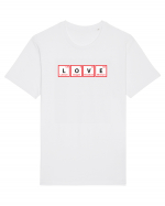 Love (chemical symbols) Tricou mânecă scurtă Unisex Rocker