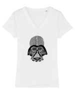 Darth Vader helmet Tricou mânecă scurtă guler V Damă Evoker