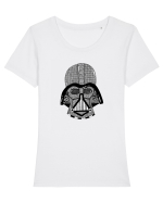 Darth Vader helmet Tricou mânecă scurtă guler larg fitted Damă Expresser