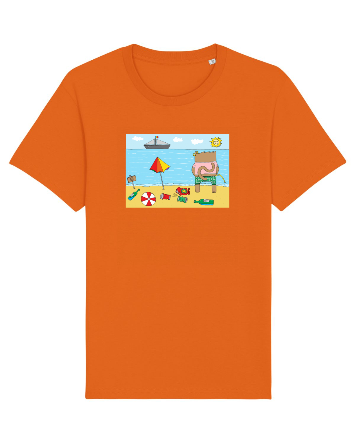 Tricou mânecă scurtă Unisex Rocker Bright Orange