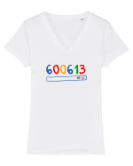 600613 Tricou mânecă scurtă guler V Damă Evoker