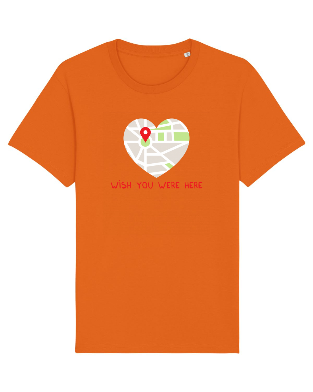 Tricou mânecă scurtă Unisex Rocker Bright Orange