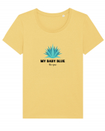 My Baby Blue (Blue Agave) Tricou mânecă scurtă guler larg fitted Damă Expresser