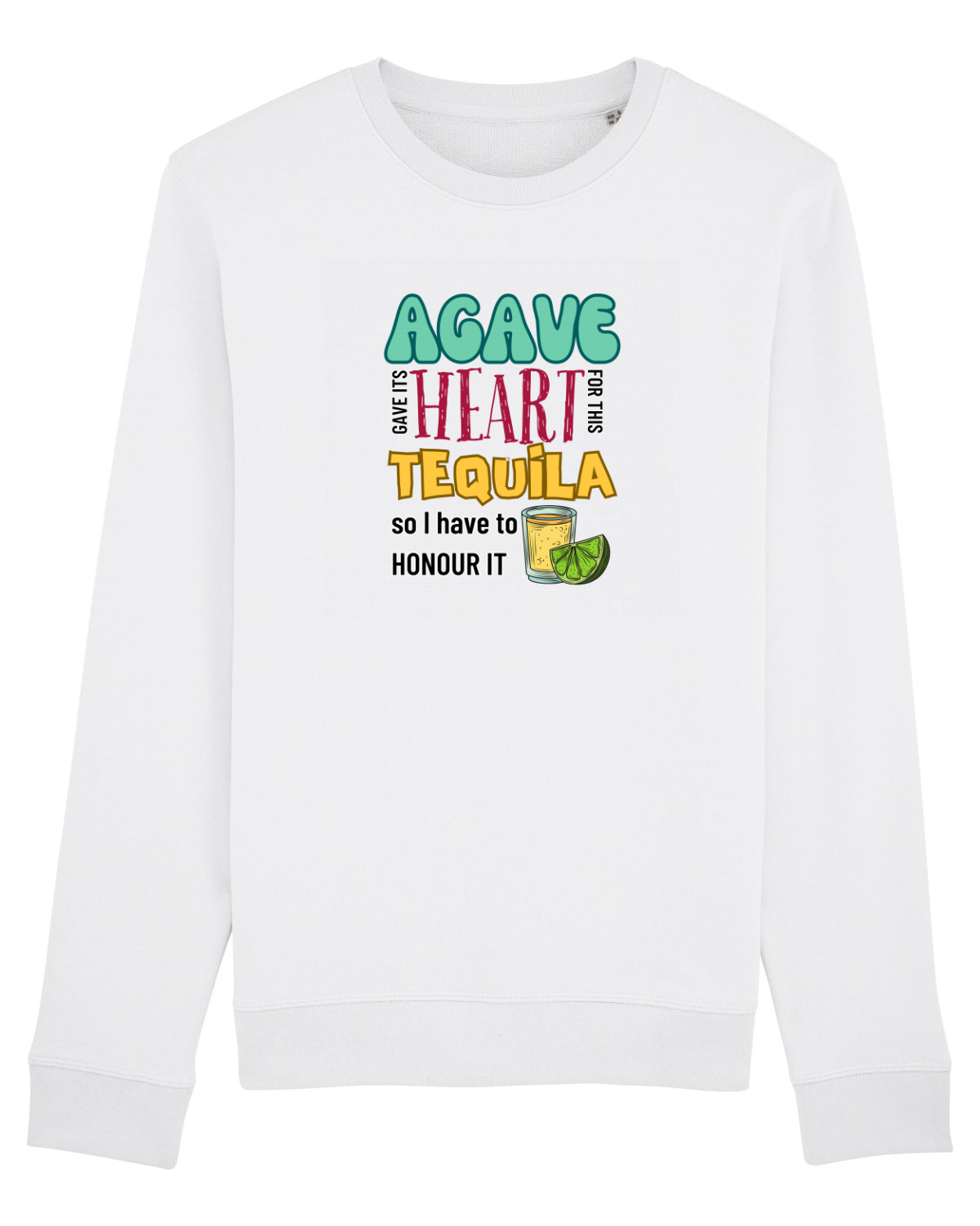 Bluză mânecă lungă Unisex Rise White