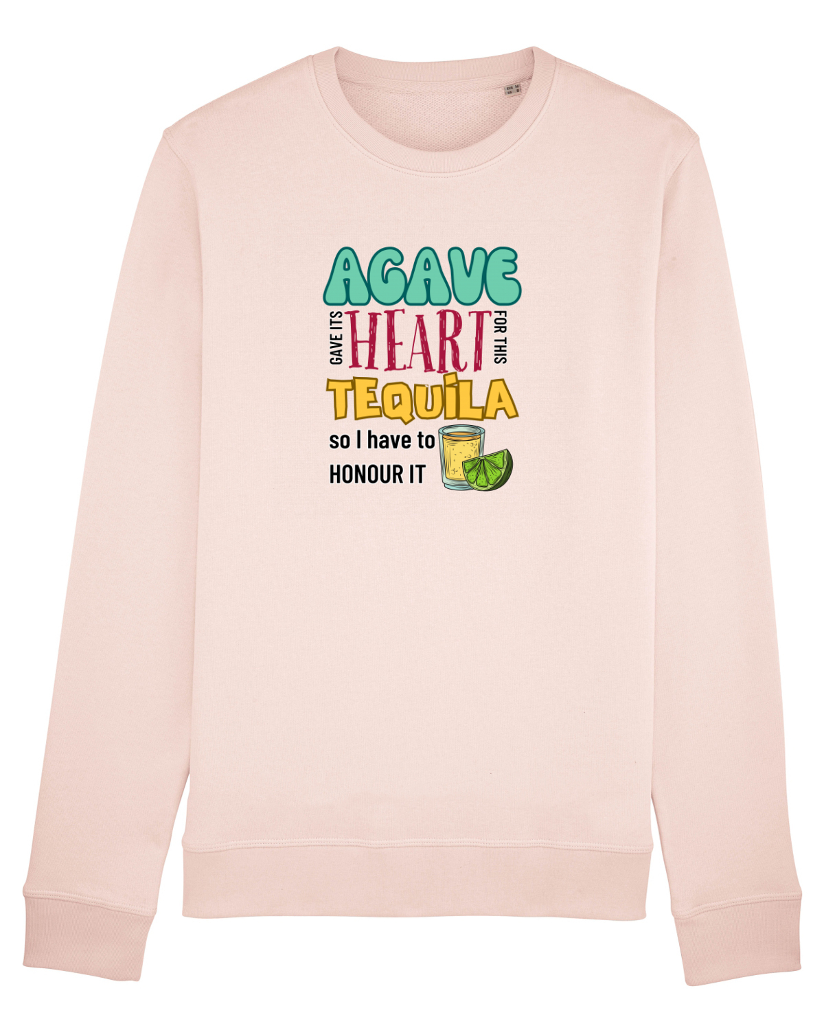 Bluză mânecă lungă Unisex Rise Candy Pink