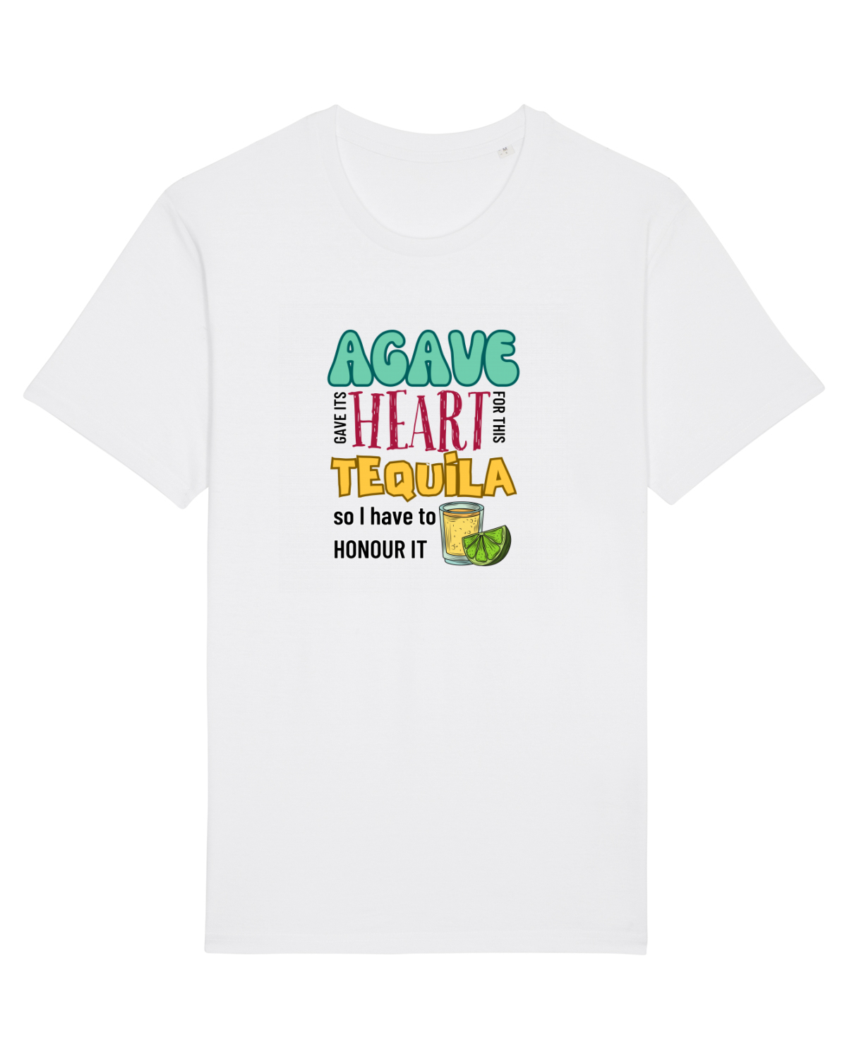 Tricou mânecă scurtă Unisex Rocker White