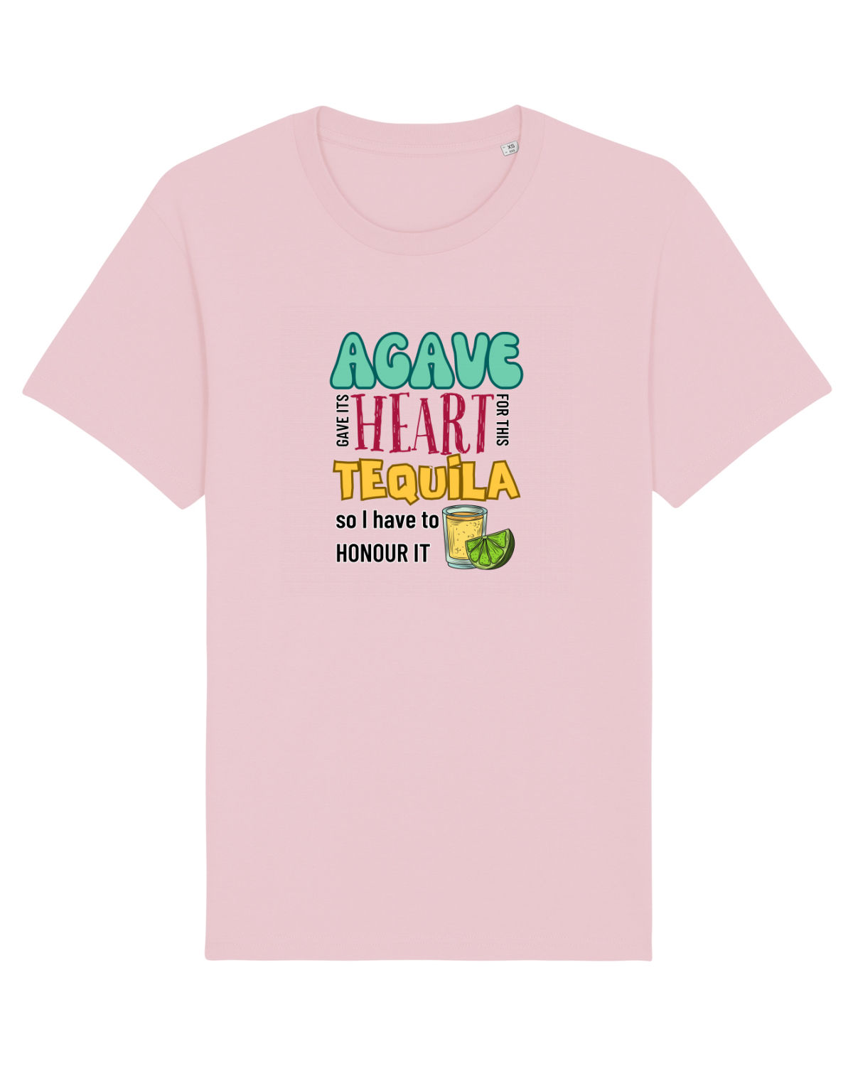 Tricou mânecă scurtă Unisex Rocker Cotton Pink