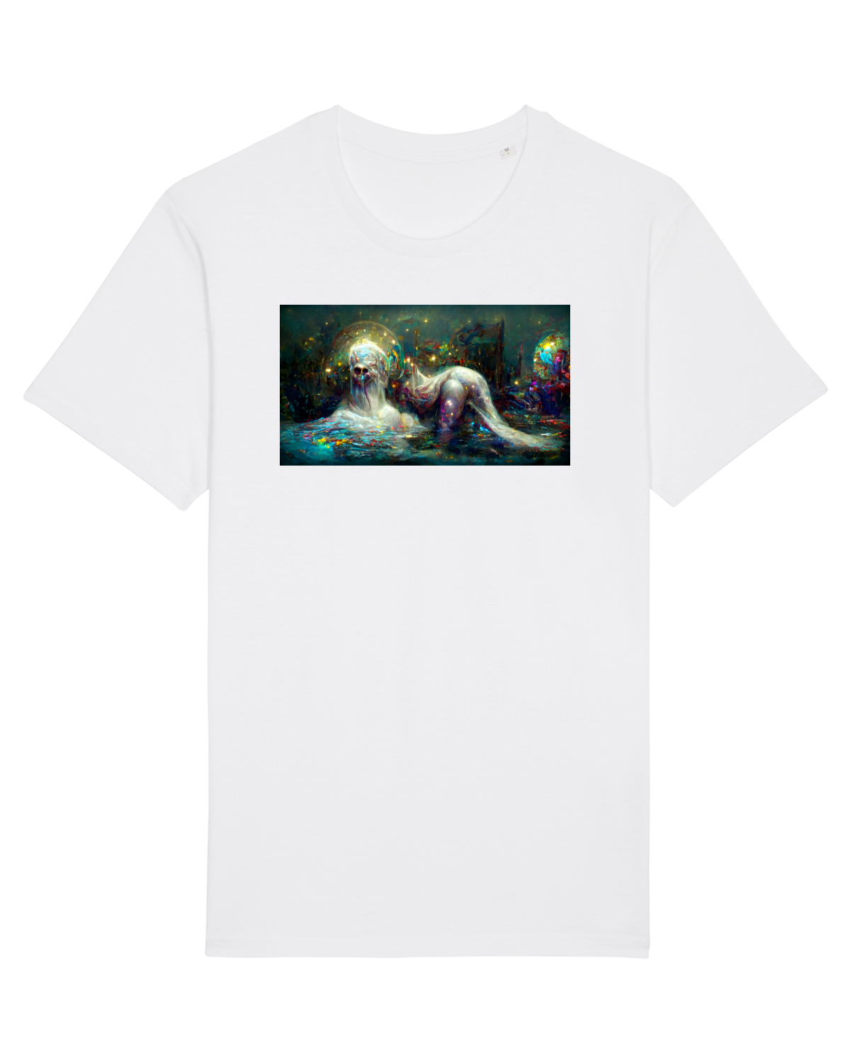 Tricou mânecă scurtă Unisex Rocker White