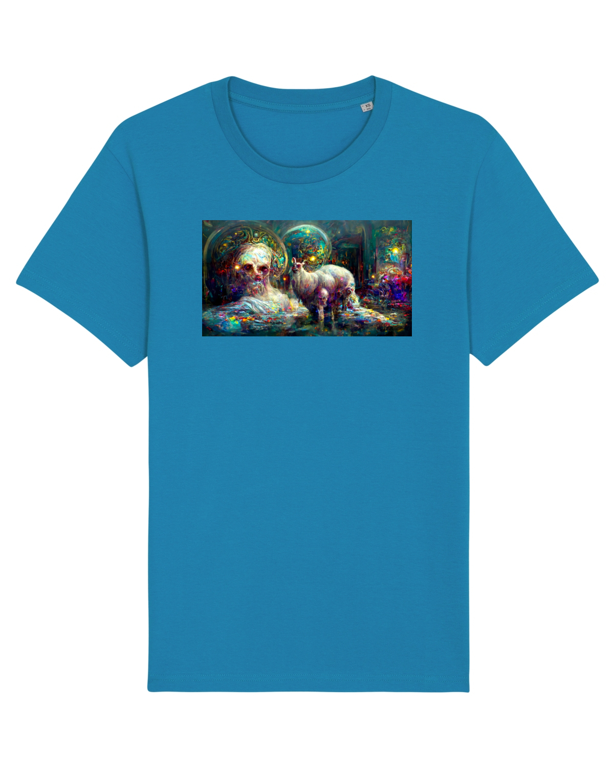Tricou mânecă scurtă Unisex Rocker Azur