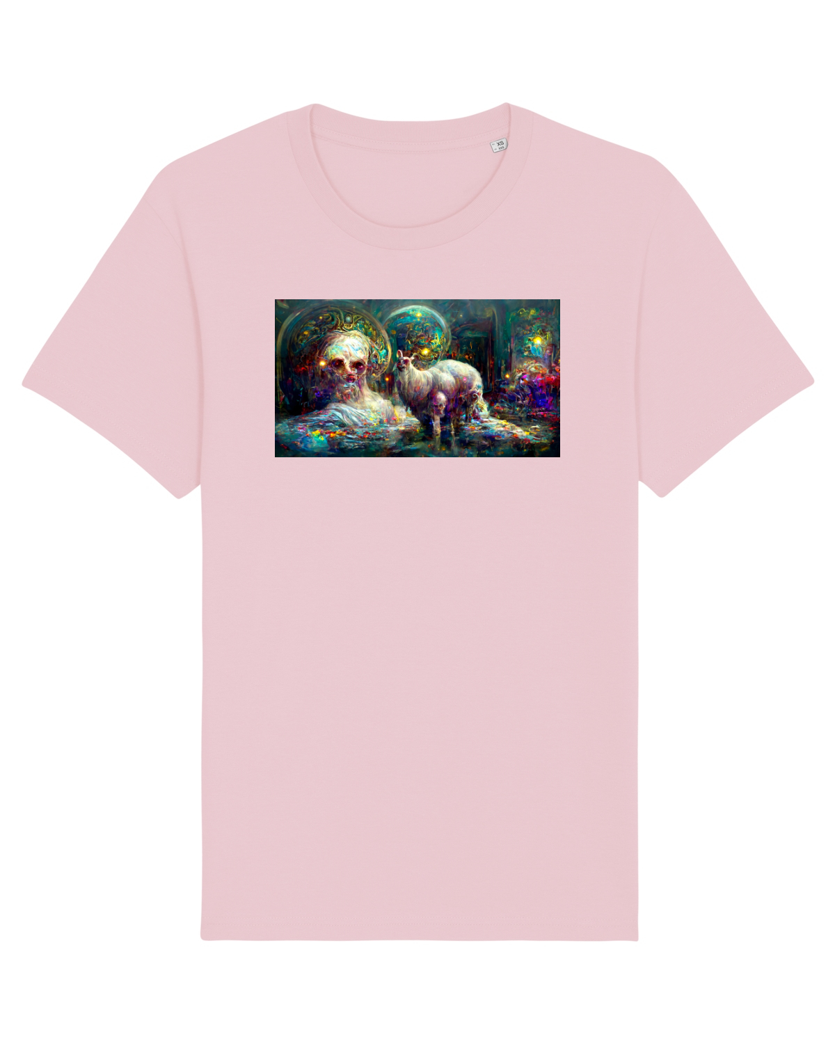 Tricou mânecă scurtă Unisex Rocker Cotton Pink