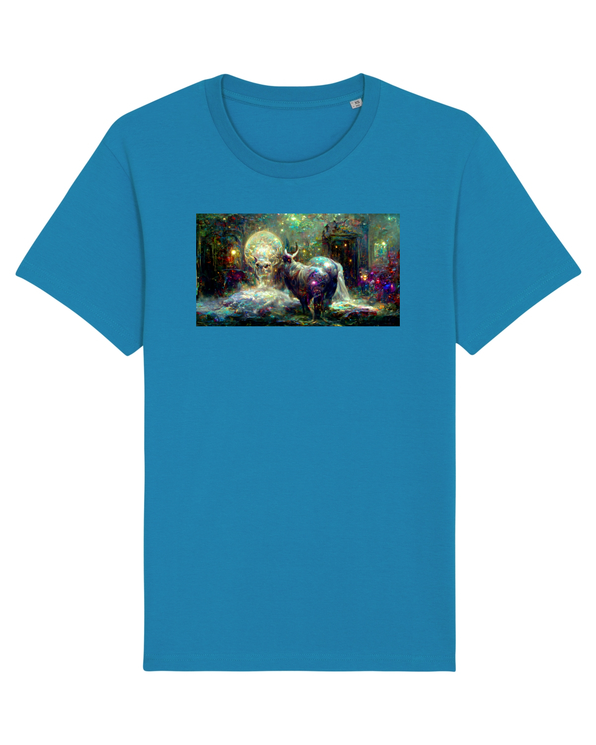 Tricou mânecă scurtă Unisex Rocker Azur