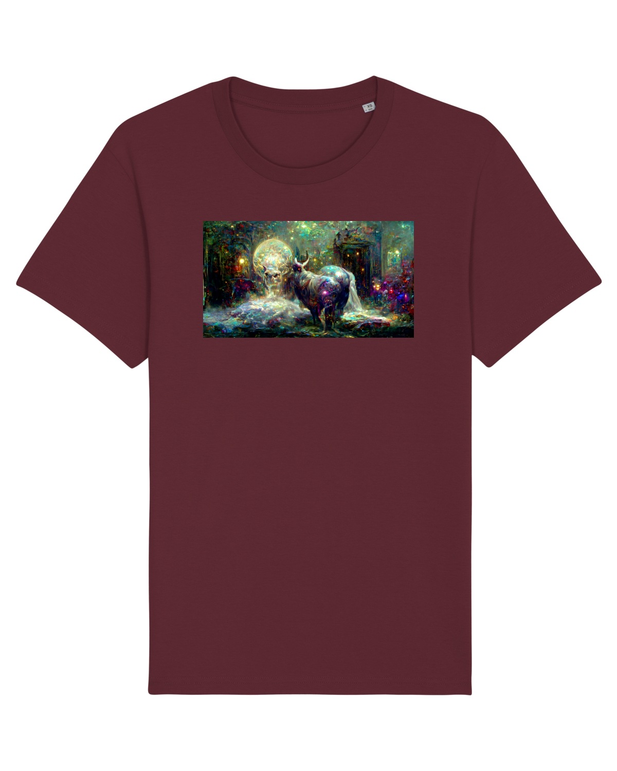 Tricou mânecă scurtă Unisex Rocker Burgundy