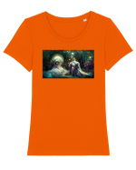 Gemini #1 Tricou mânecă scurtă guler larg fitted Damă Expresser
