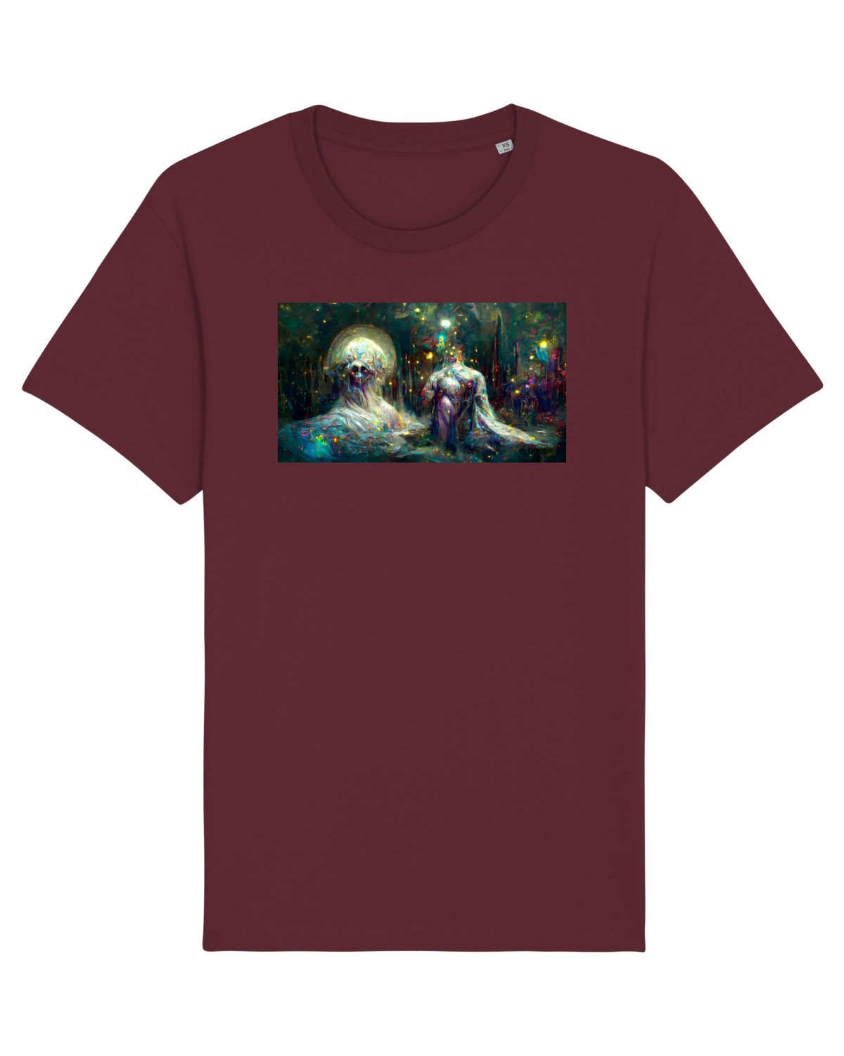 Tricou mânecă scurtă Unisex Rocker Burgundy