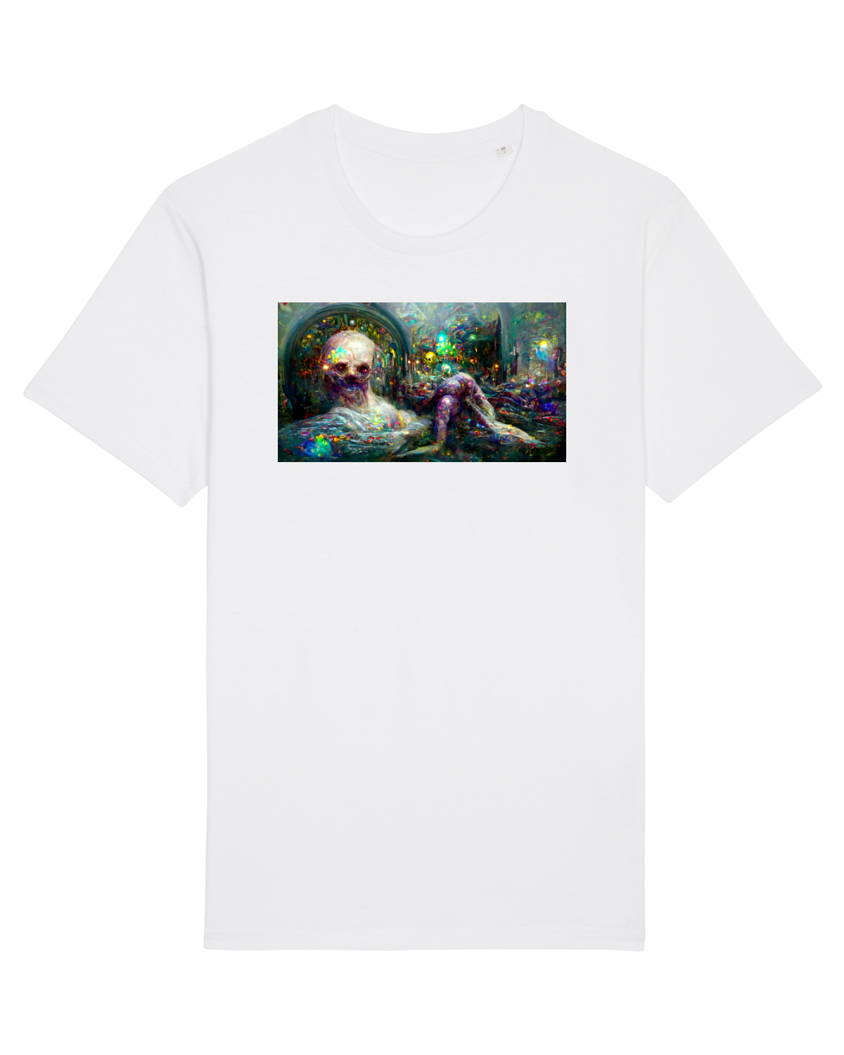 Tricou mânecă scurtă Unisex Rocker White
