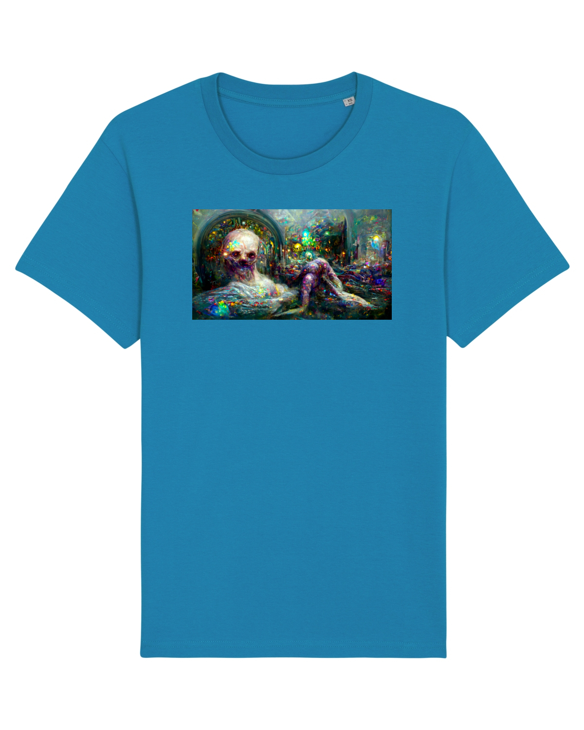 Tricou mânecă scurtă Unisex Rocker Azur
