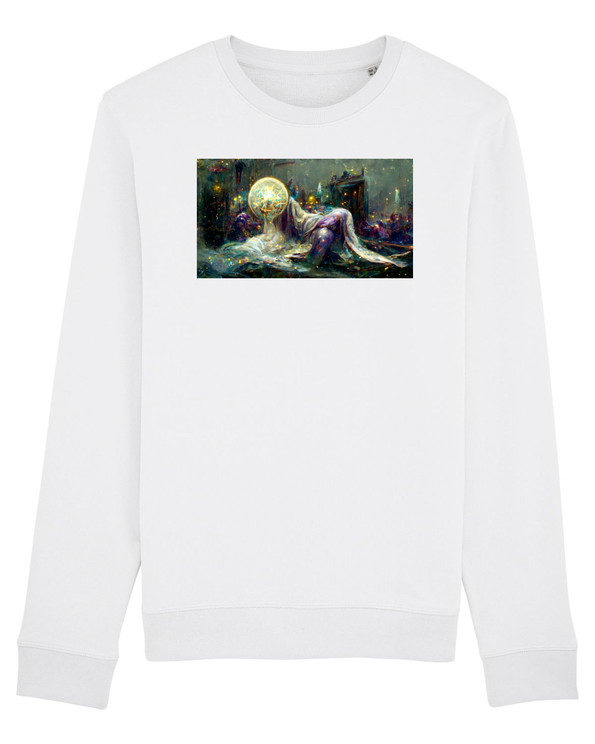 Bluză mânecă lungă Unisex Rise White