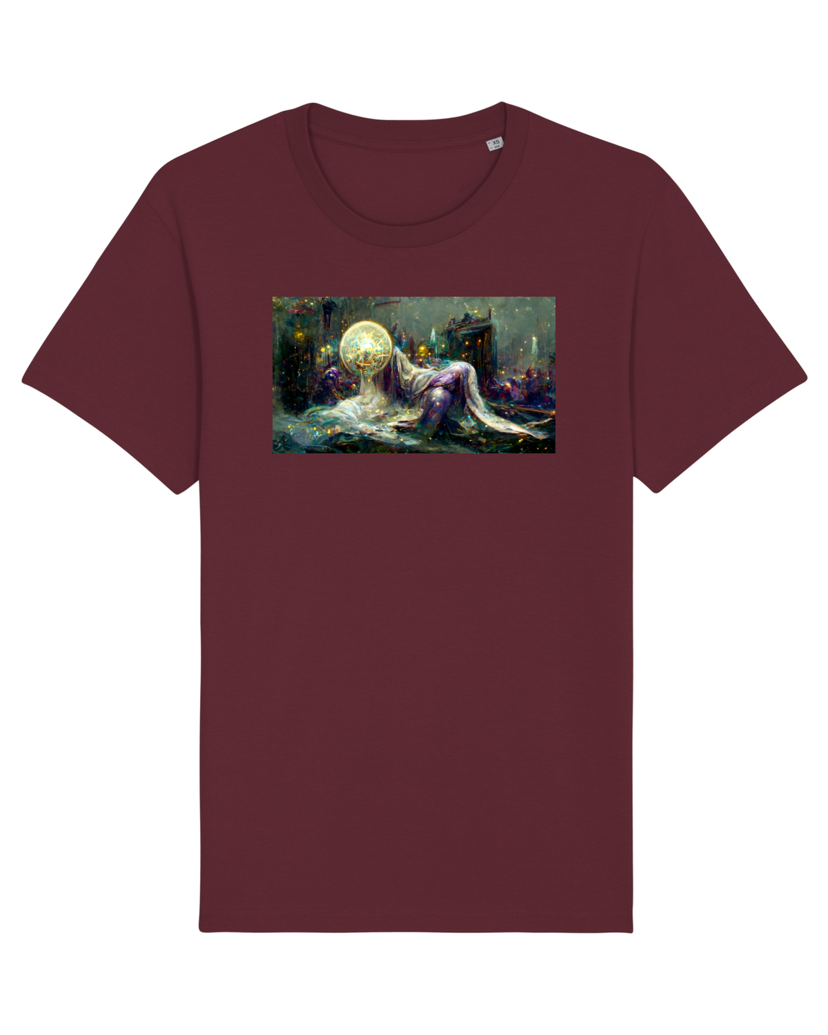 Tricou mânecă scurtă Unisex Rocker Burgundy