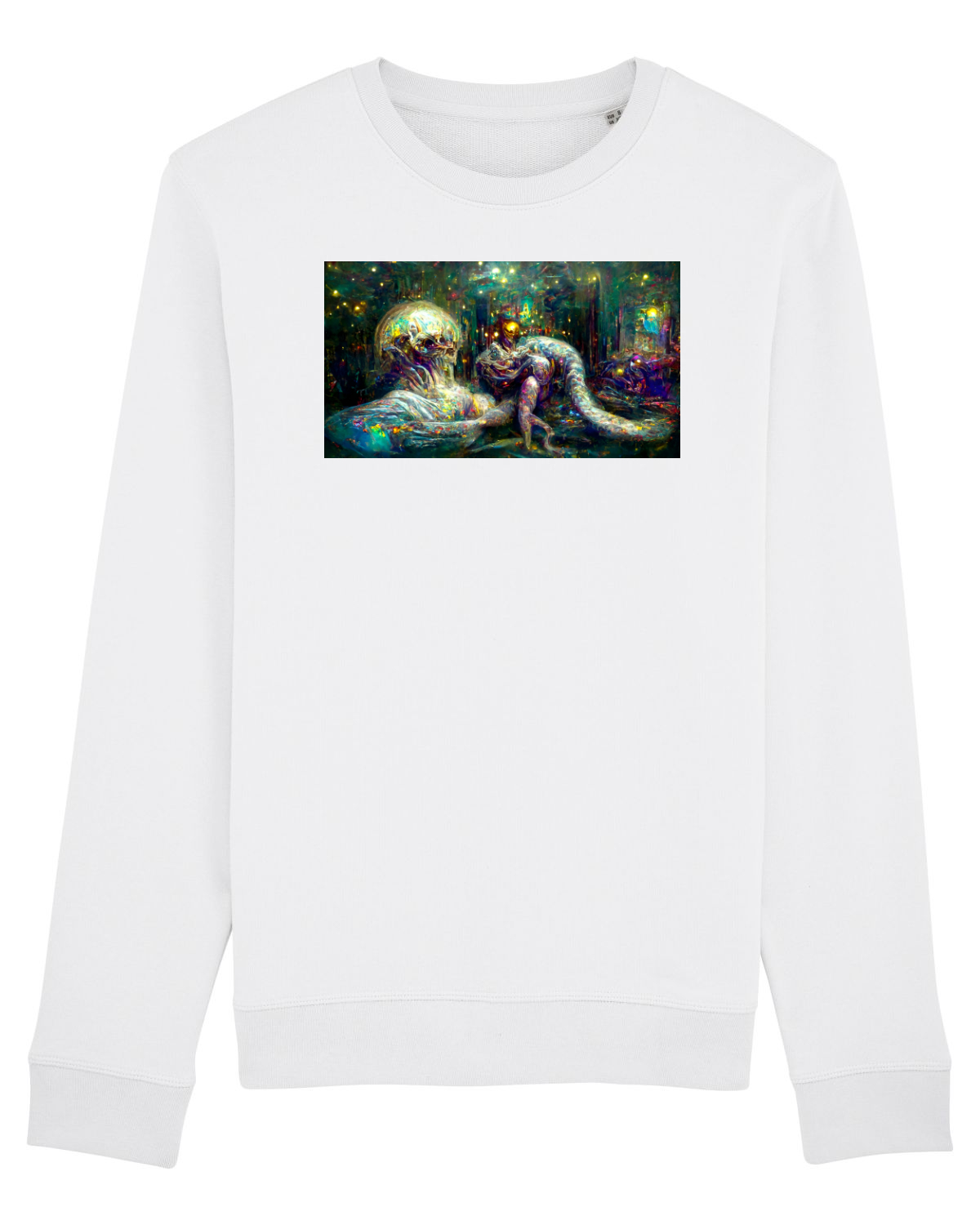 Bluză mânecă lungă Unisex Rise White