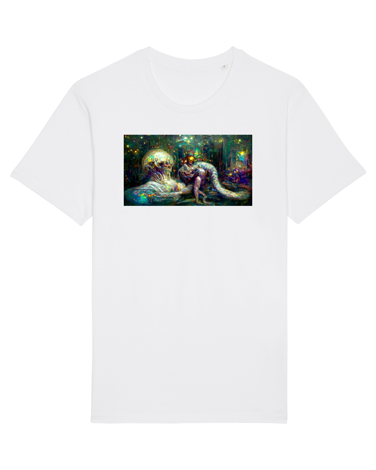 Tricou mânecă scurtă Unisex Rocker White