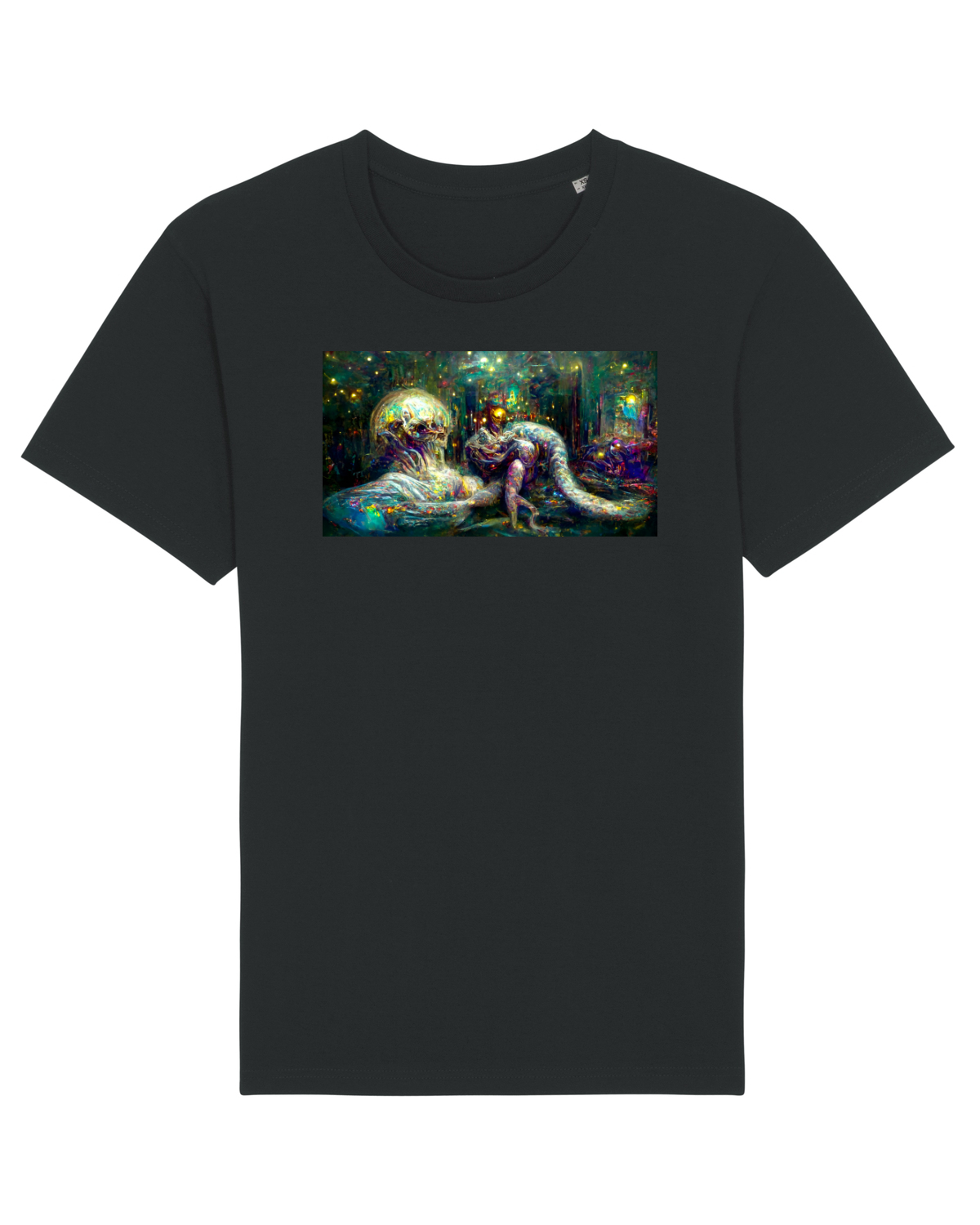 Tricou mânecă scurtă Unisex Rocker Black