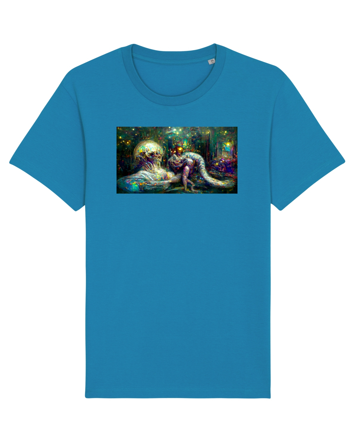 Tricou mânecă scurtă Unisex Rocker Azur