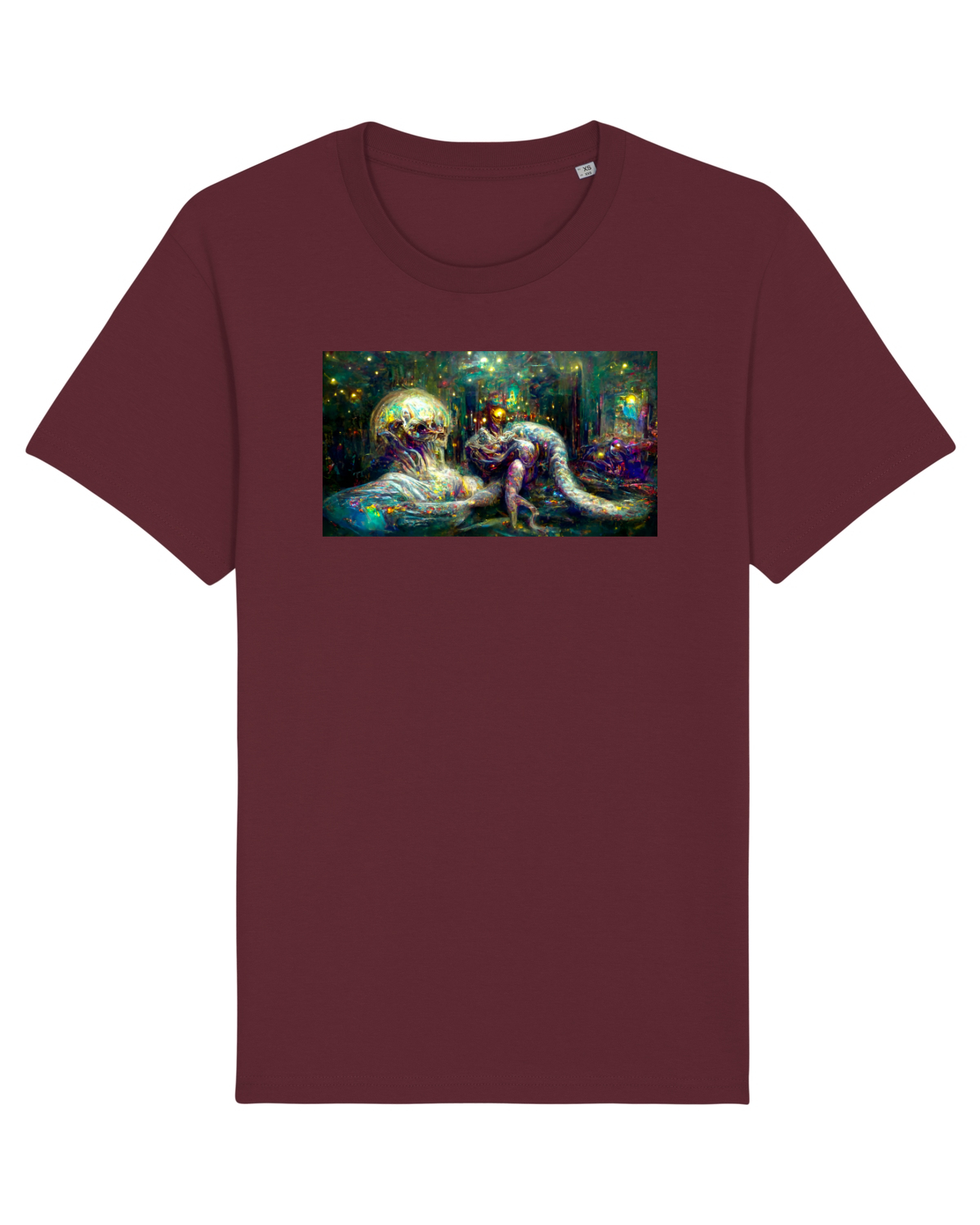 Tricou mânecă scurtă Unisex Rocker Burgundy
