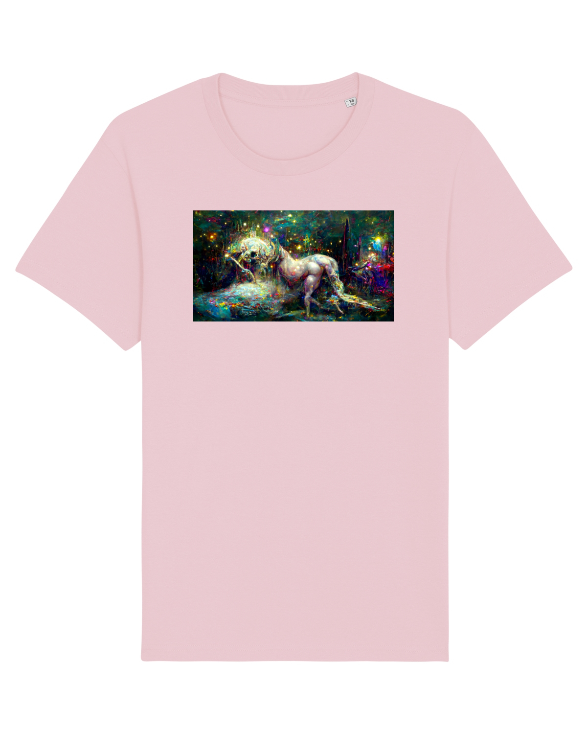Tricou mânecă scurtă Unisex Rocker Cotton Pink