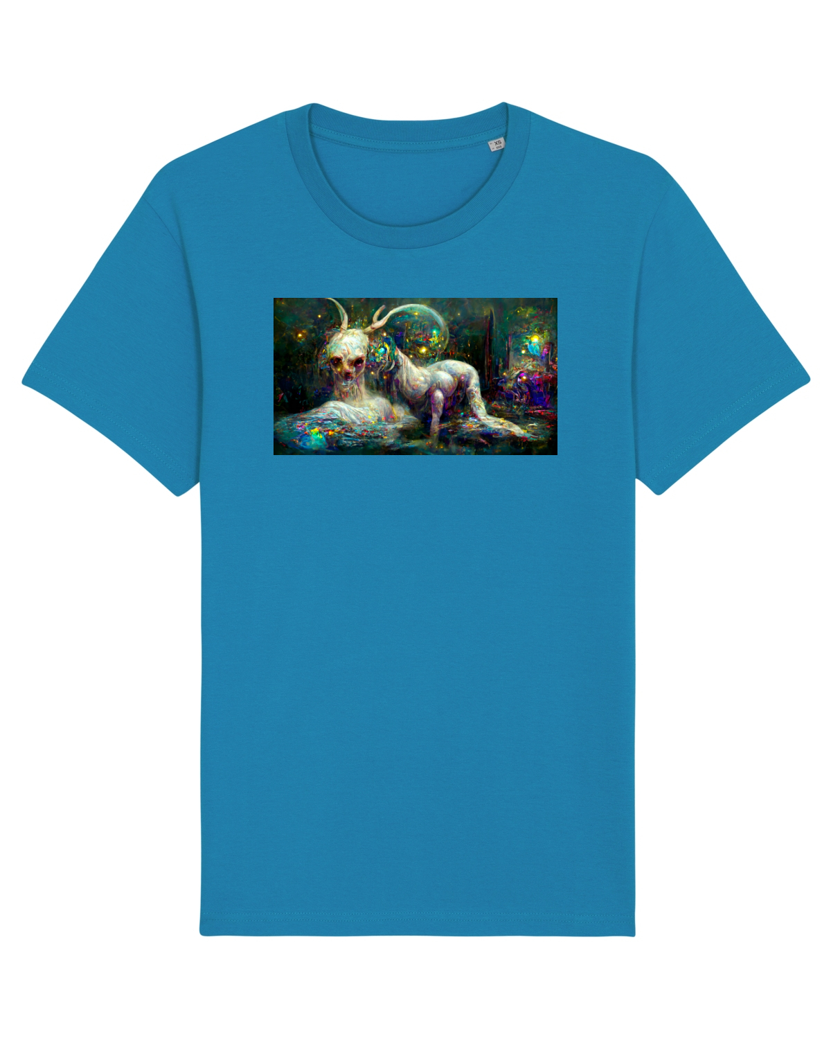 Tricou mânecă scurtă Unisex Rocker Azur